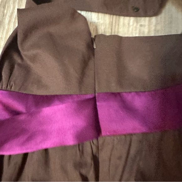 Donna Morgan Women's Dress Size 10 Brown Purple Sash Cocktail Party - Picture 9 of 10